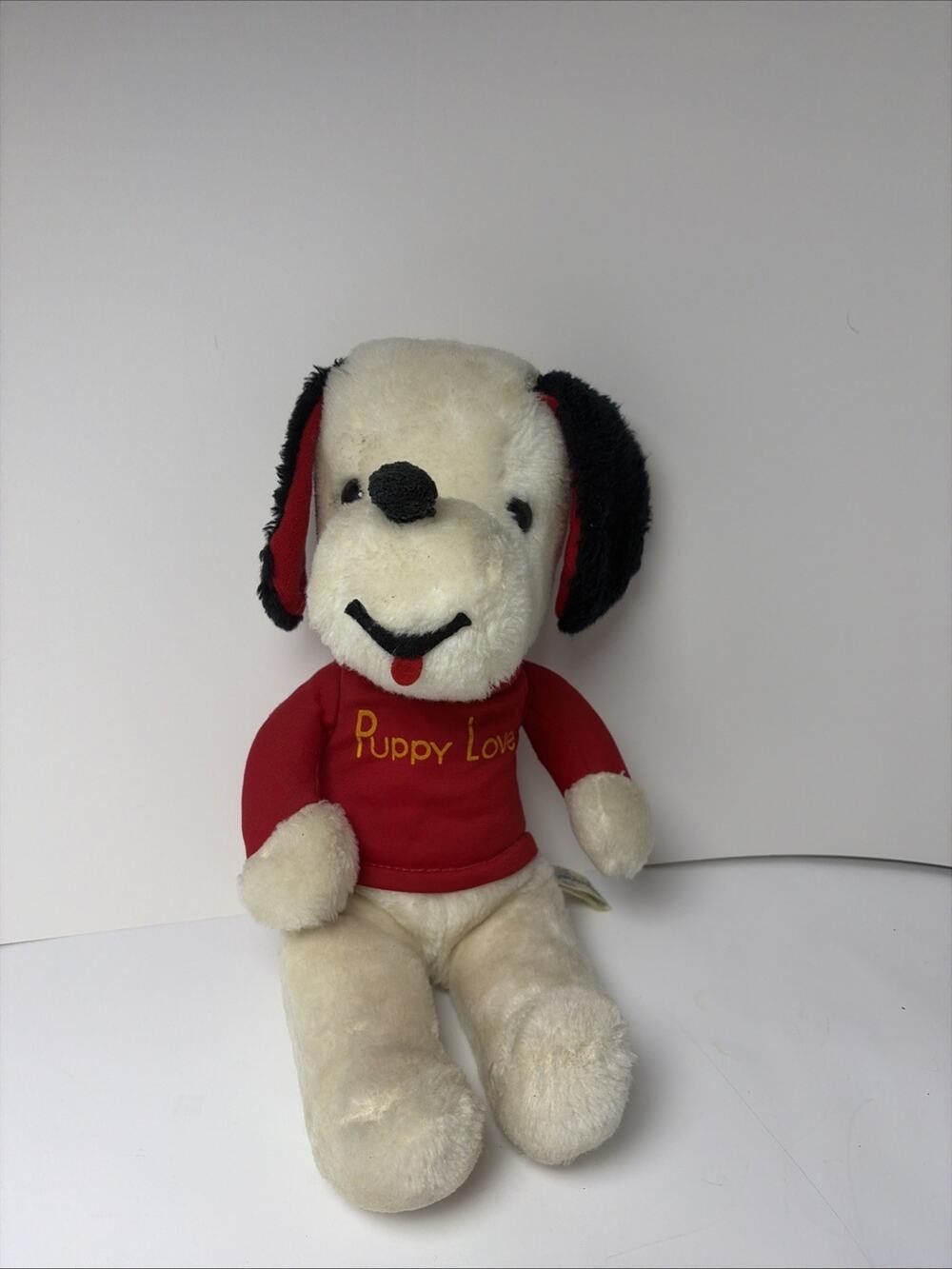 Vtg 1970s Knickerbocker PUPPY LOVE Snoopy Plush Dog 13” RARE!